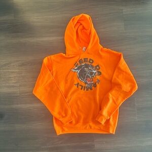 Orange Graphic Hoodie